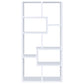Theo 71-inch 6-shelf Bookshelf White