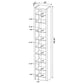 Eliam 71-inch 8-shelf Bookcase Cappuccino