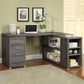 Yvette 60-inch 3-drawer L-Shape Computer Desk Weathered Grey