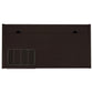 Halston 47-inch 2-drawer Office Desk with Cabinet Cappuccino