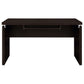 Skylar L-Shape Desk with Mobile File Cabinet Cappuccino