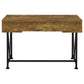 Analiese 47-inch 3-drawer Writing Desk Rustic Nutmeg