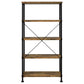 Analiese 63-inch 4-shelf Bookshelf Rustic Nutmeg