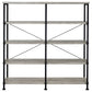 Analiese 63-inch 4-shelf Double Bookshelf Grey Driftwood