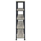 Analiese 63-inch 4-shelf Double Bookshelf Grey Driftwood
