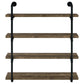 Elmcrest 39-inch 4-shelf Wall Bookshelf Rustic Oak
