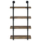 Elmcrest 24-inch 4-shelf Wall Bookshelf Rustic Oak