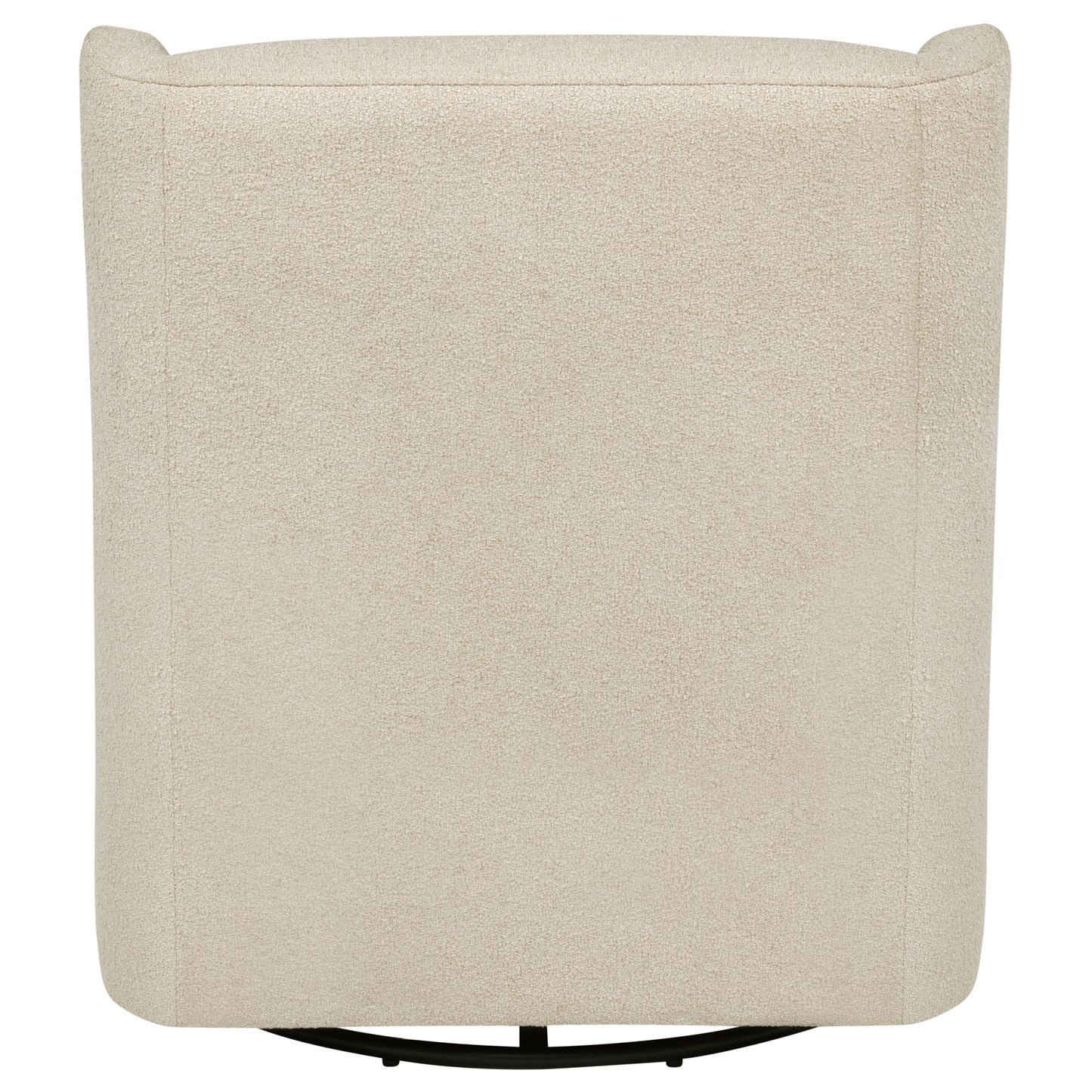 Serra Full-Circle Swivel Glider Chair with Shelter Arms Sandy Beige