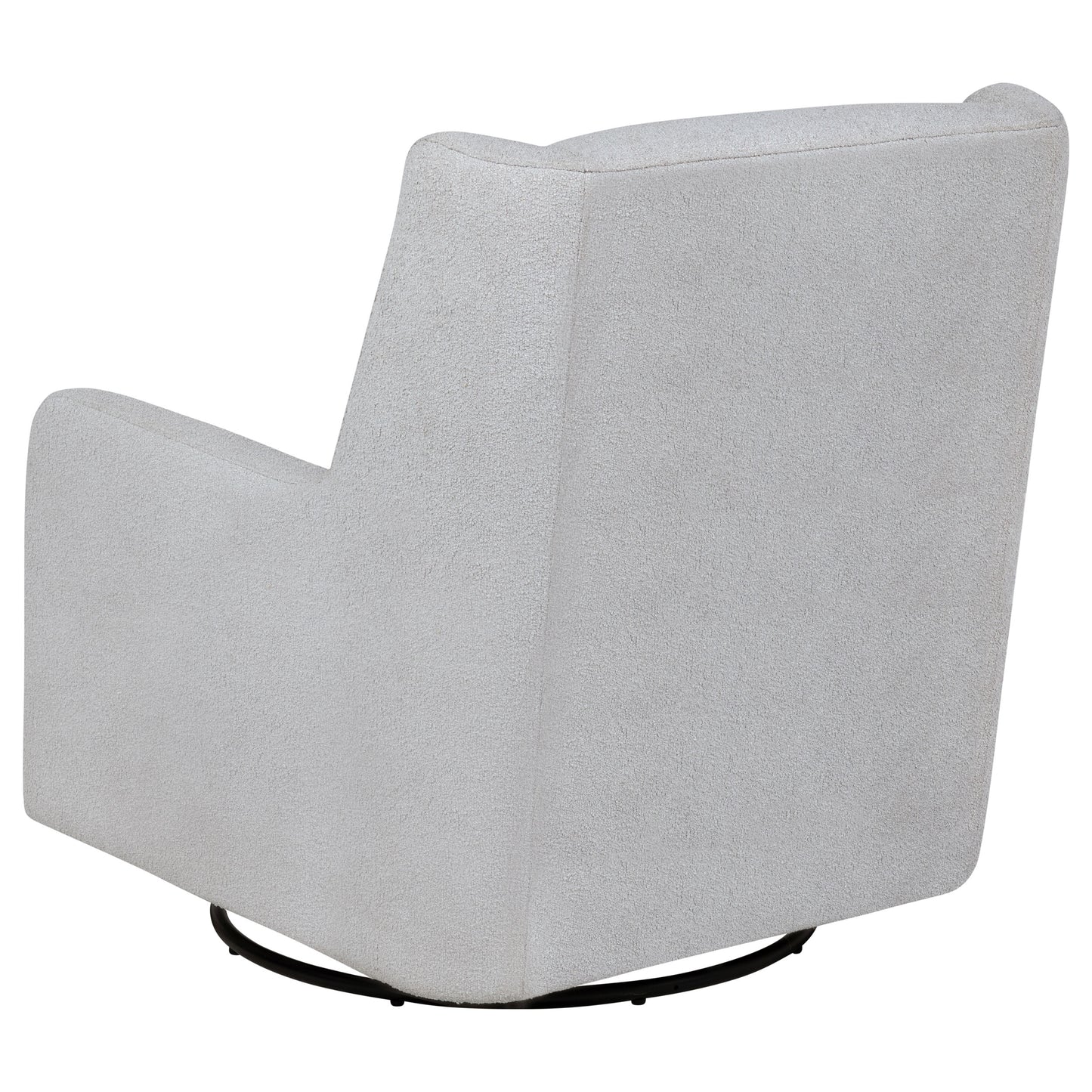 Serra Full-Circle Swivel Glider Chair with Shelter Arms Dove Grey