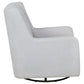 Serra Full-Circle Swivel Glider Chair with Shelter Arms Dove Grey