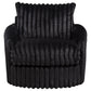 Sarco Corduroy Upholstered Swivel Accent Arm Chair Black