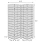 Roberto 4-Panel Room Divider Folding Shoji Screen White