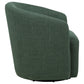 Mossbrook Fabric Upholstered Swivel Accent Chair Green