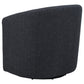 Mossbrook Fabric Upholstered Swivel Accent Chair Anthracite
