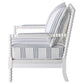 Blanchett Upholstered Bobbin Accent Chair White