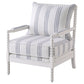Blanchett Upholstered Bobbin Accent Chair White