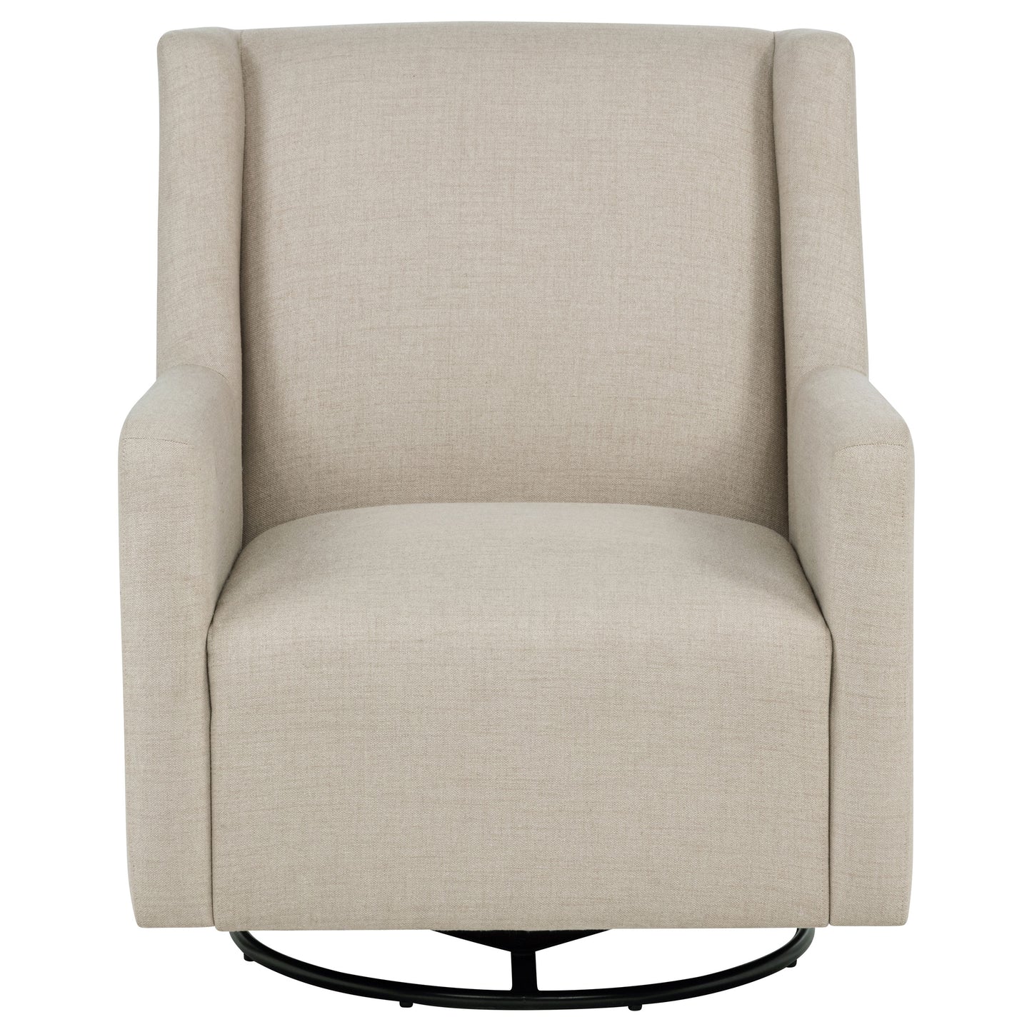 Sorrel Fabric Upholstered Swivel Glider Arm Chair Latte