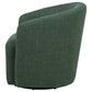 Mossbrook Fabric Upholstered Swivel Accent Chair Green