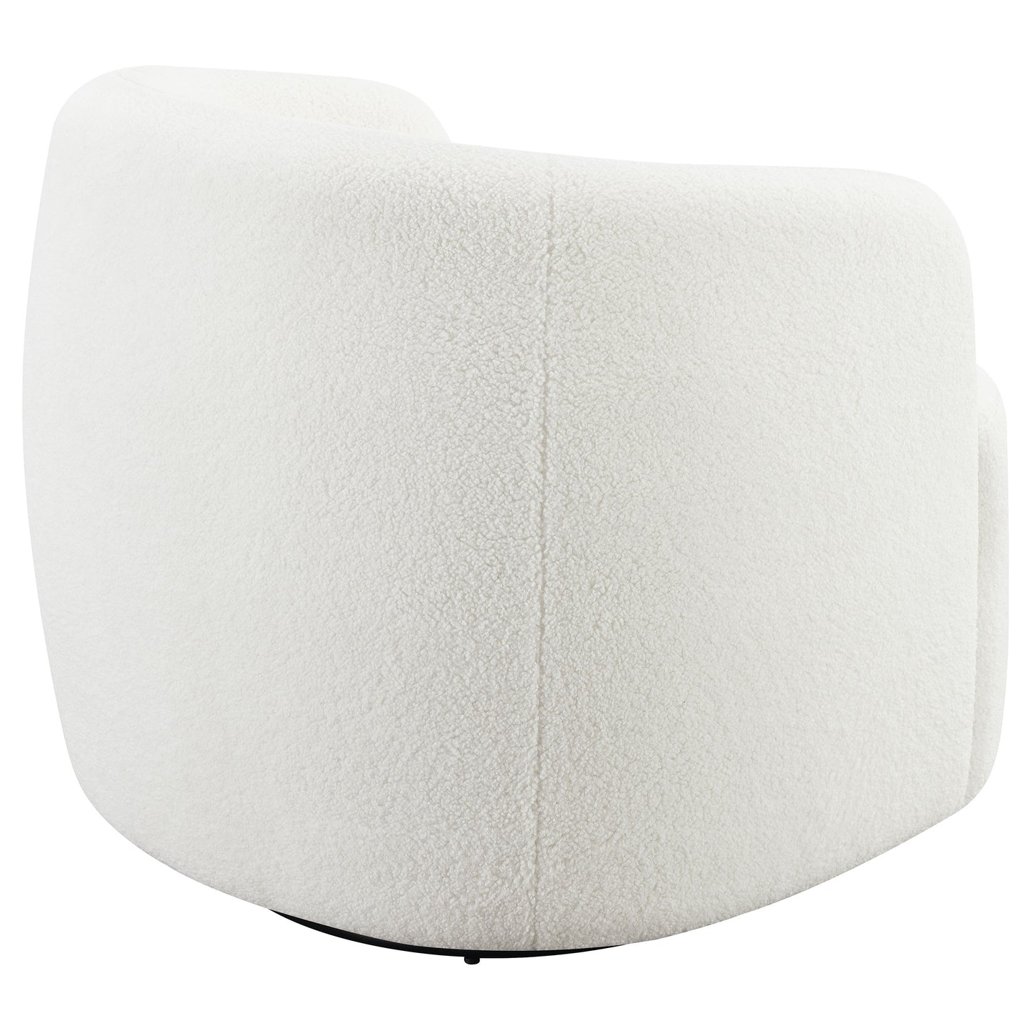 Hudson Sherpa Swivel Accent Chair Natural