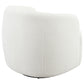 Hudson Sherpa Swivel Accent Chair Natural