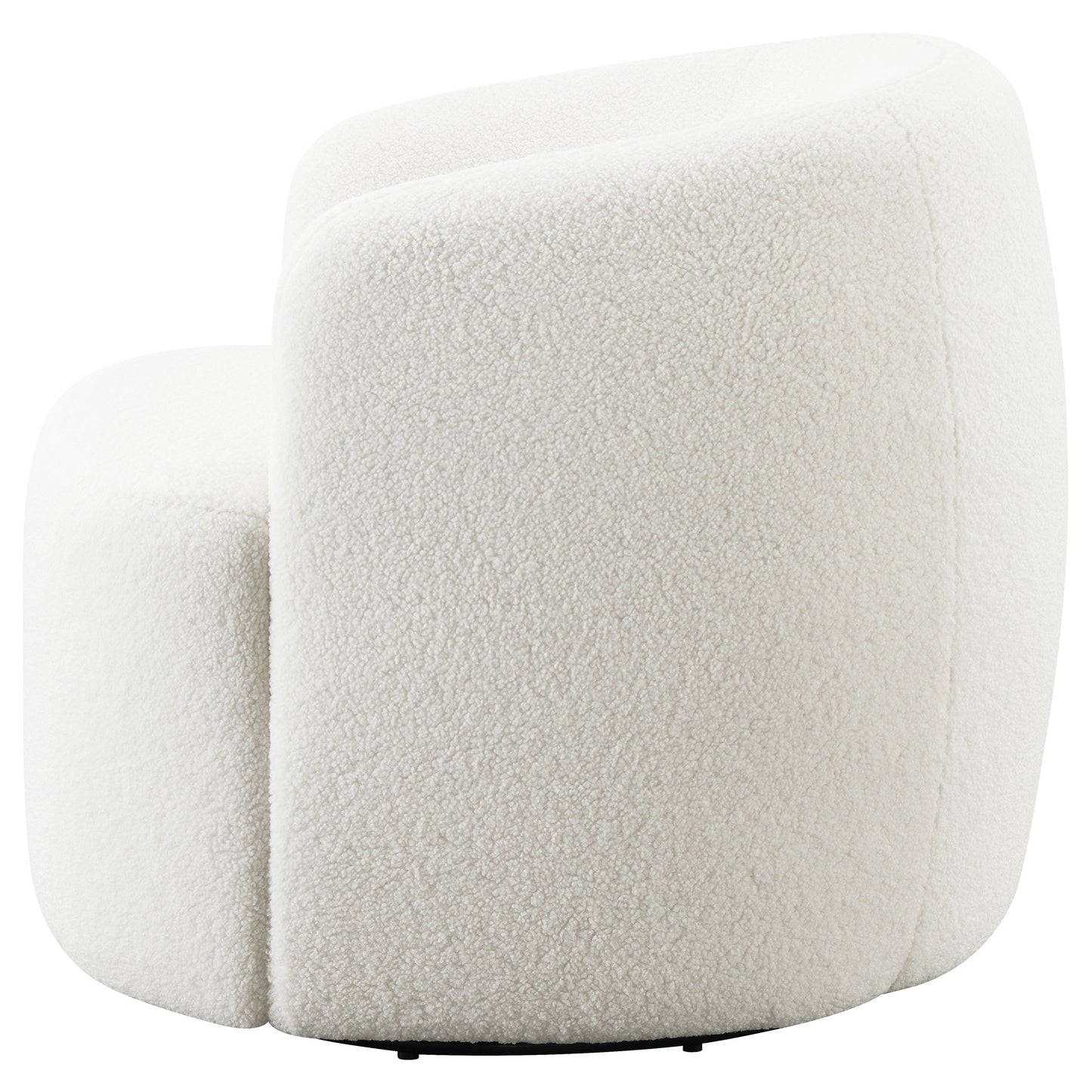 Hudson Sherpa Swivel Accent Chair Natural