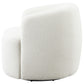 Hudson Sherpa Swivel Accent Chair Natural