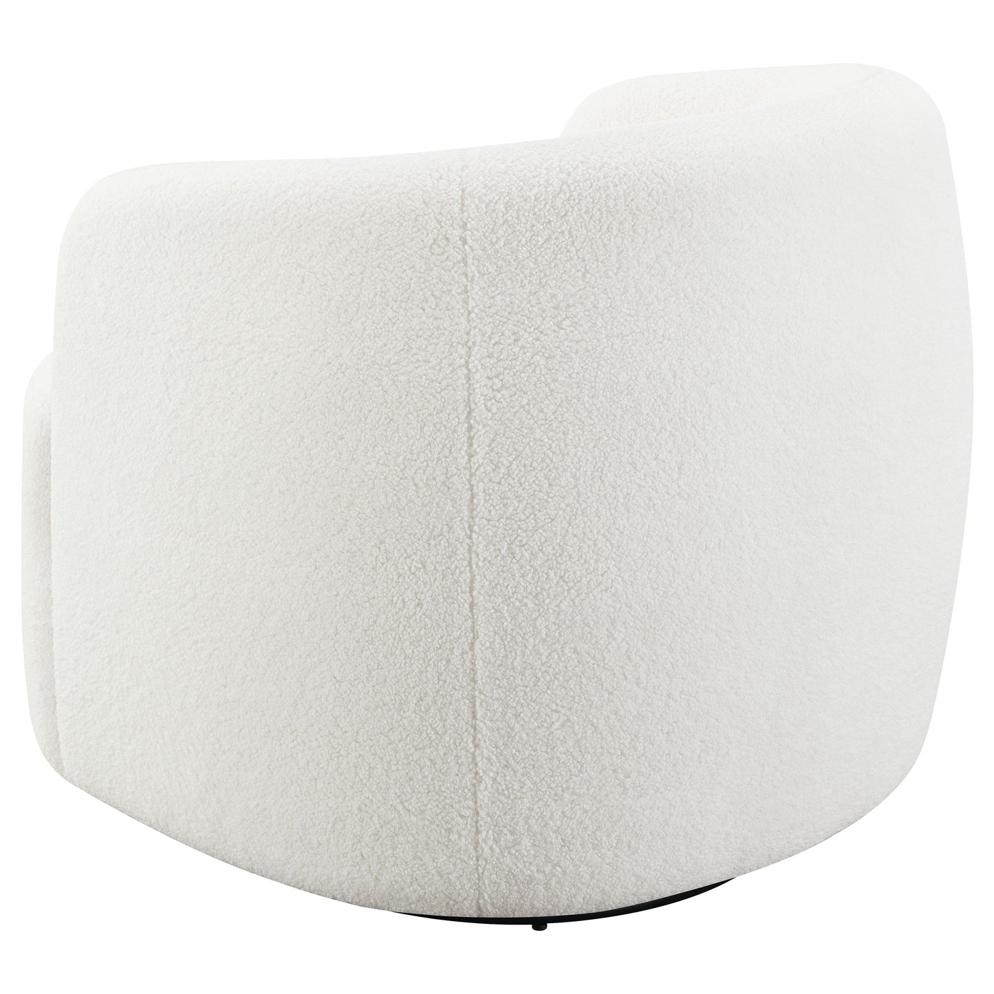 Hudson Sherpa Swivel Accent Chair Natural