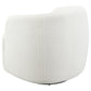 Hudson Sherpa Swivel Accent Chair Natural