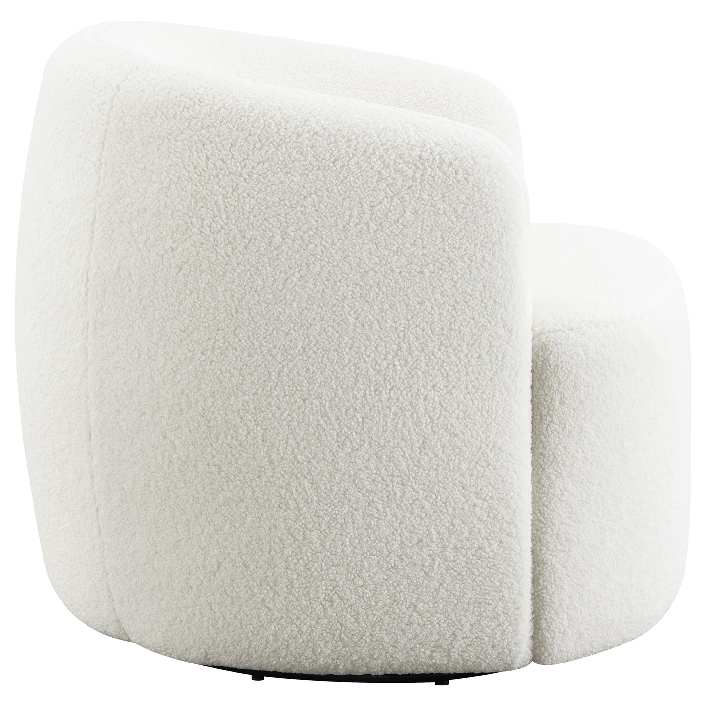 Hudson Sherpa Swivel Accent Chair Natural