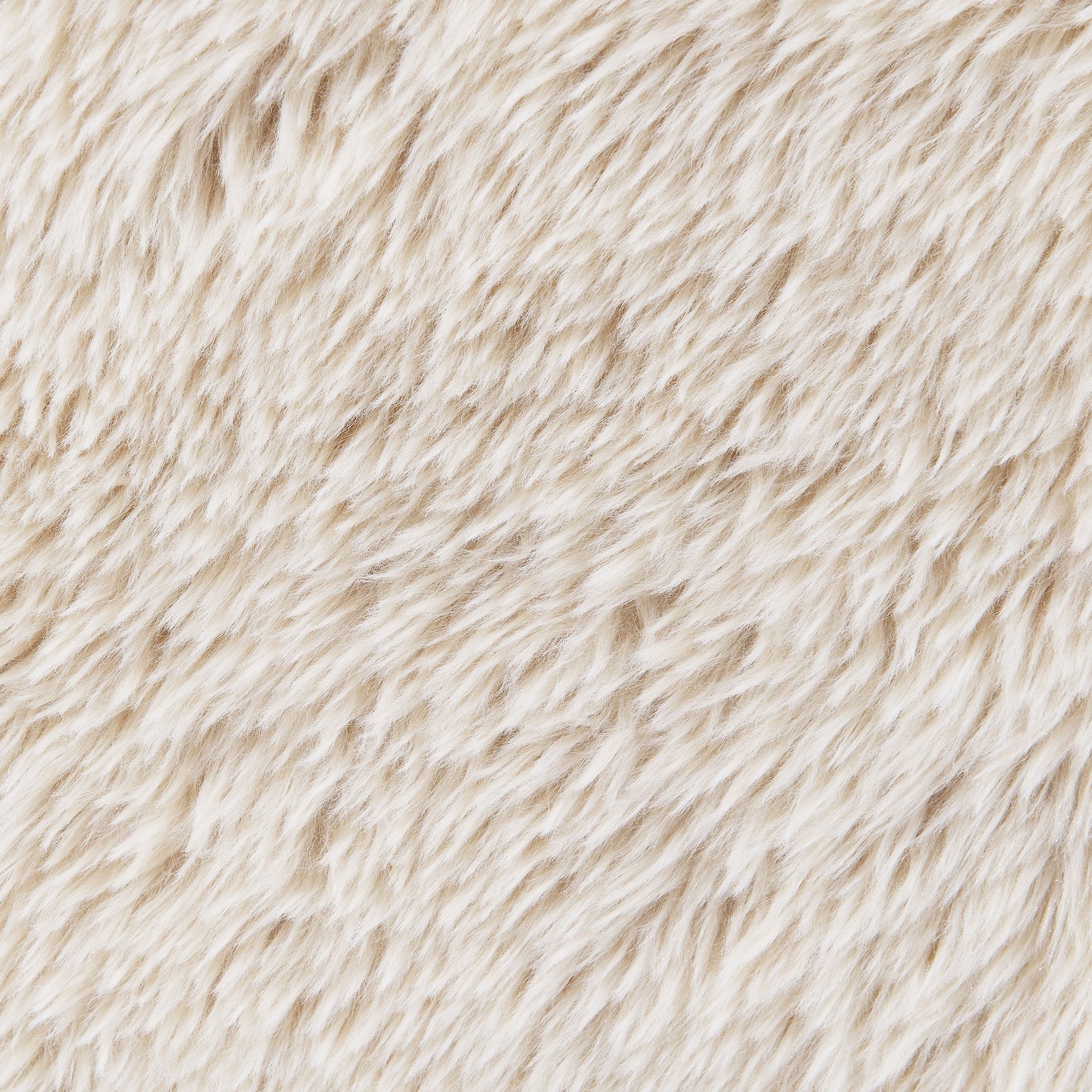 Fitzroy Faux Fur Upholstered Chair Solid Wood Arms Latte