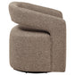 Westhill Boucle Upholstered Swivel Accent Chair Rocky Road