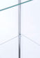 Bellatrix 3-shelf Clear Glass Curio Cabinet Cappuccino