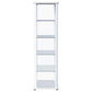 Aero LED 4-Shelf Glass Curio Display Cabinet White