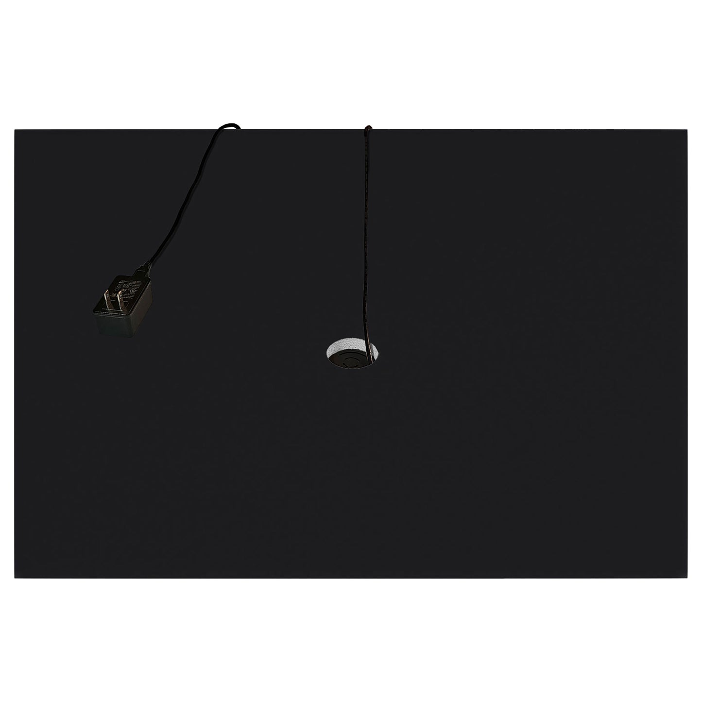 Carrillo LED 4-Shelf Glass Curio Display Cabinet Black