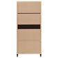 Wadeline 2-door Tall Accent Storage Cabinet Rustic Tobacco