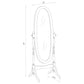 Foyet Wood Adjustable Full Length Cheval Mirror Black