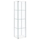Bellatrix 3-shelf Clear Glass Curio Cabinet White