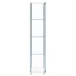 Bellatrix 3-shelf Clear Glass Curio Cabinet White