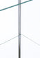 Bellatrix 3-shelf Clear Glass Curio Cabinet White