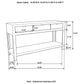 Esther 3-drawer Wood Console Table Natural Sheesham