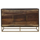 Zara 2-door 57-inch Wood Accent Storage Cabinet Black Walnut