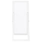 Cadence Tempered Glass Full Length Mirror White High Gloss