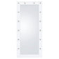 Zayan 32 x 71 Inch Floor Mirror LED Lighting White Gloss
