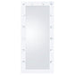 Zayan 32 x 71 Inch Floor Mirror LED Lighting White Gloss