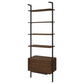 Owens 96-inch 4-shelf Storage Wall Bookshelf Walnut