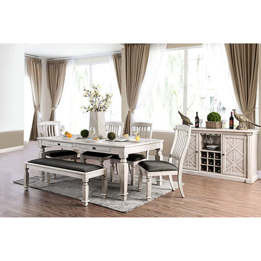 Georgia - 6 Pc Dining Table Set w/ Bench