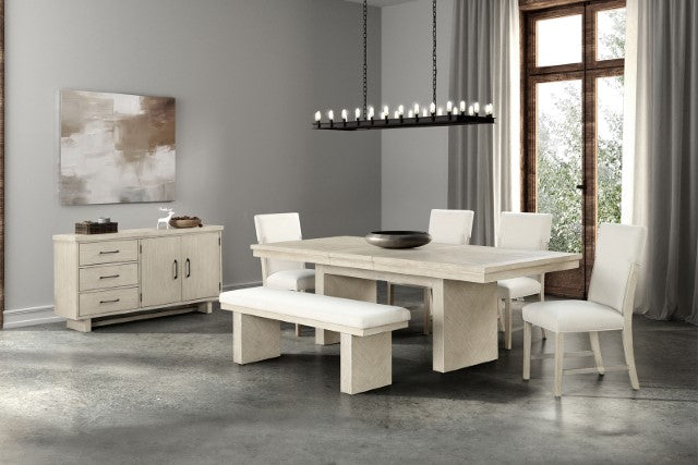 Hagerman - 6 Pc Dining Table Set w/ Bench