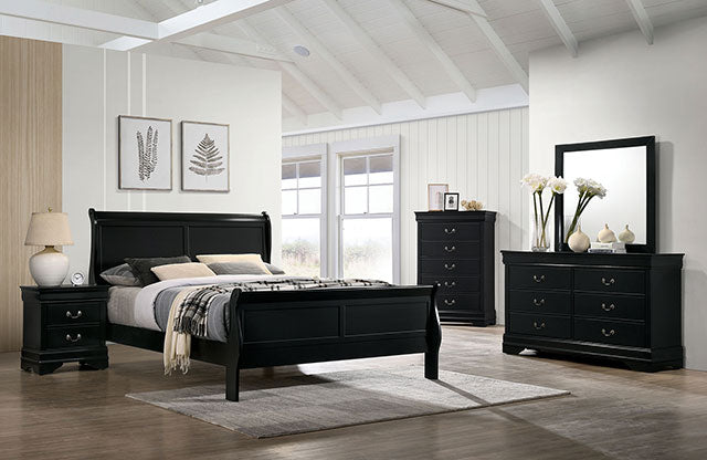 Louis Philippe - 4 Pc Queen Bedroom Set