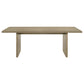 Decker 7-piece 82-inch Rectangular Dining Set Cream and Natural Oak