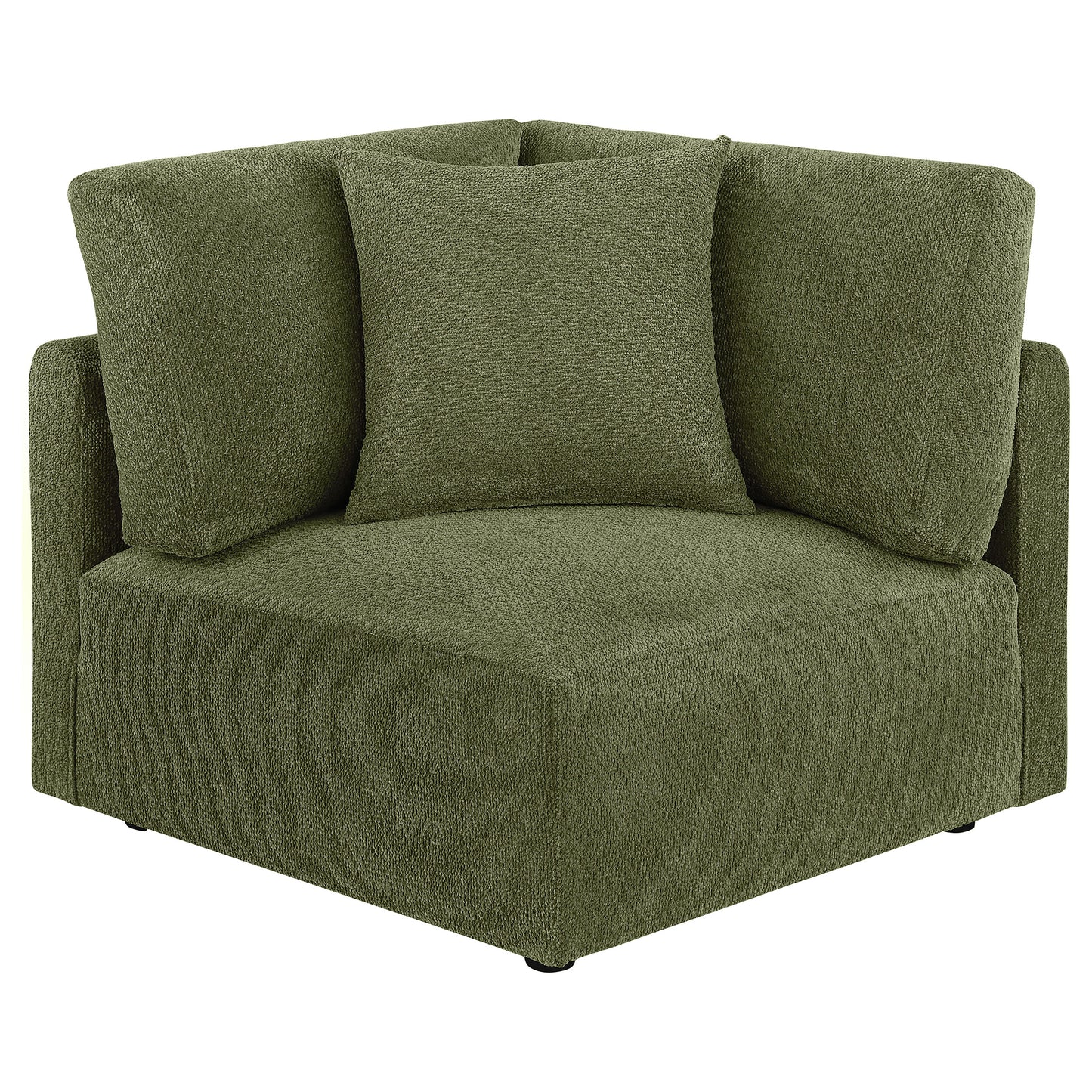 Elysia 6-piece Fabric Upholstered Modular Sectional Sofa Green